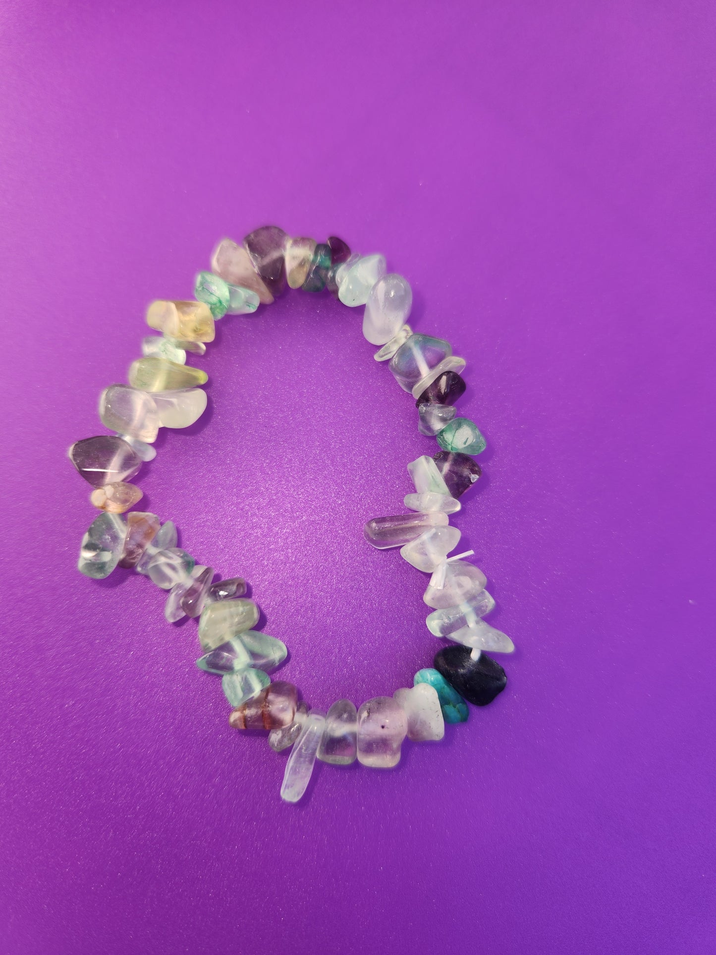 Crystal chip bracelets