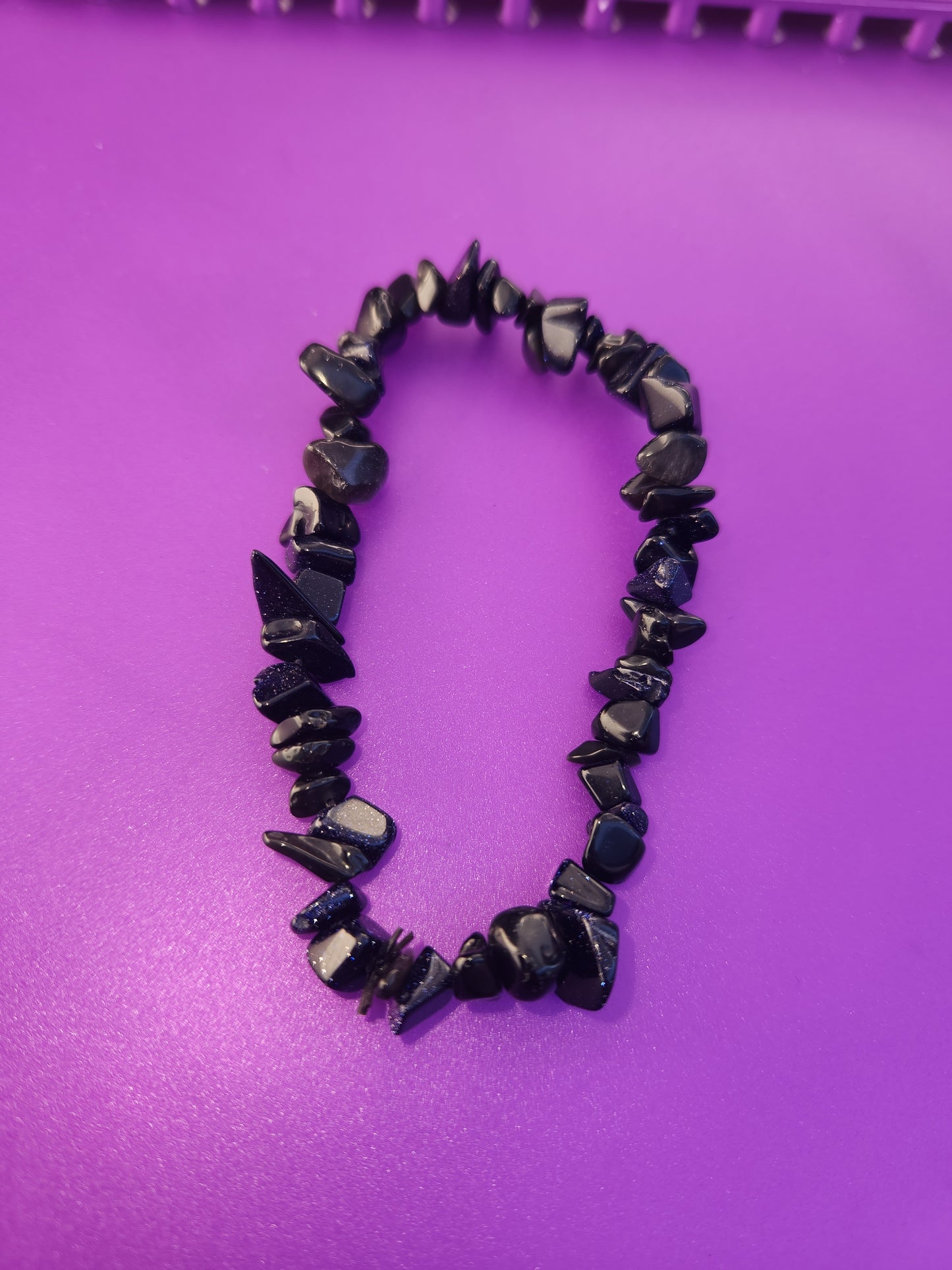Crystal chip bracelets