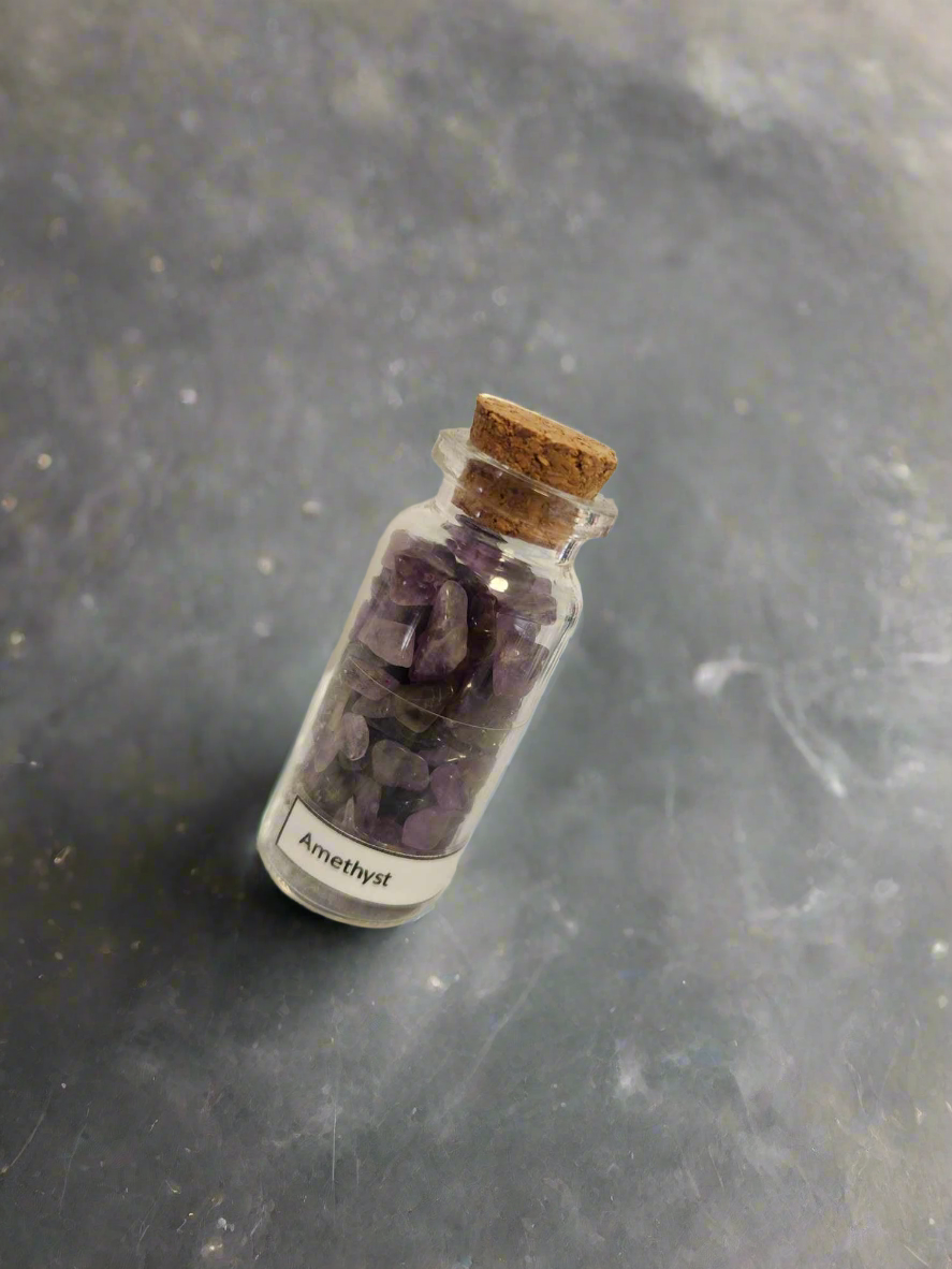 Small crystal chip bottles