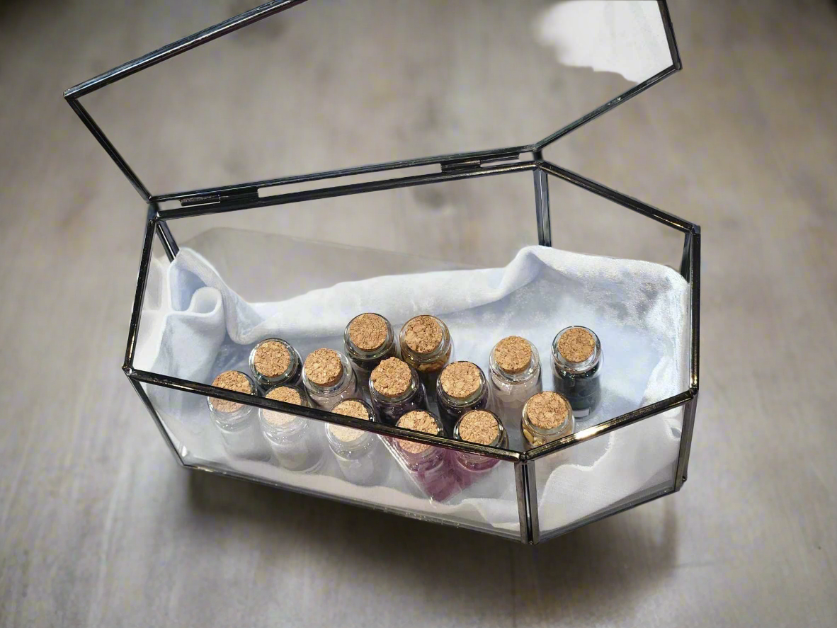 Small crystal chip bottles