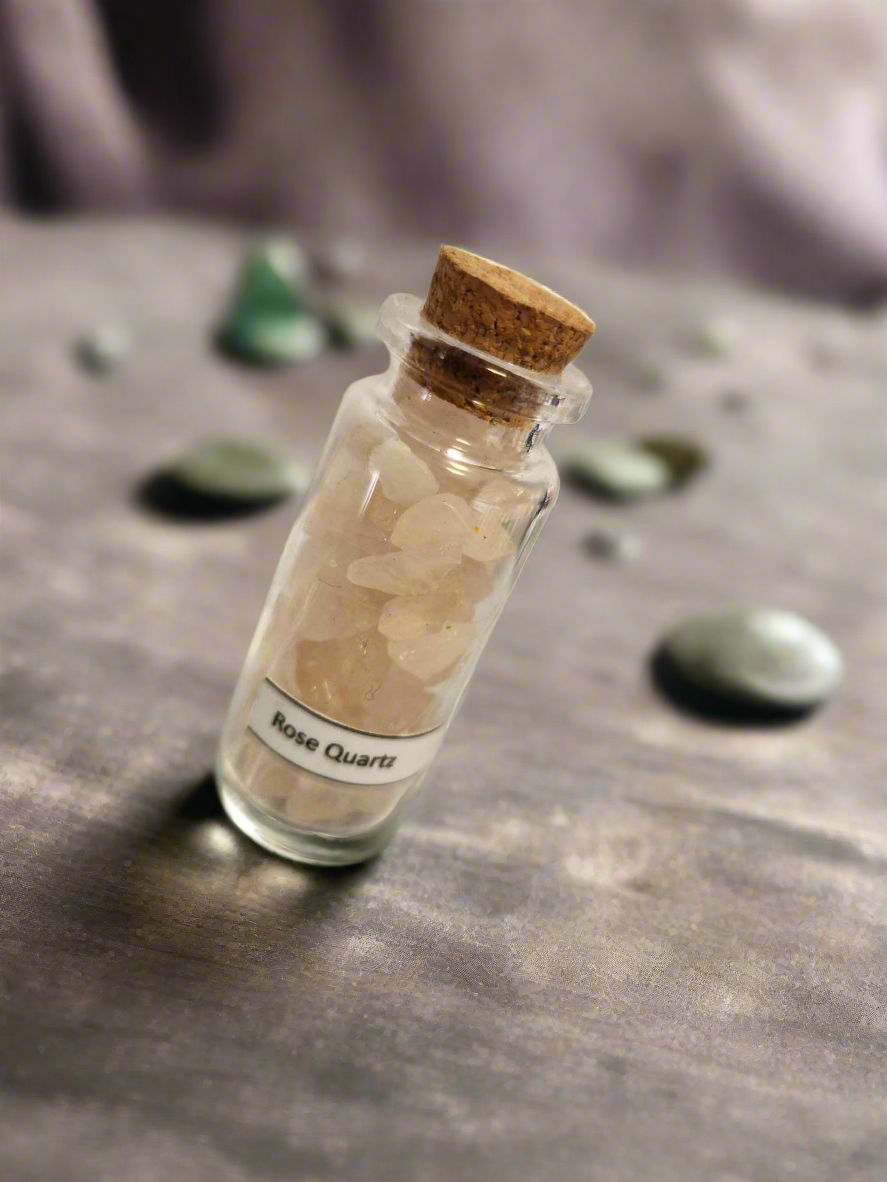 Small crystal chip bottles