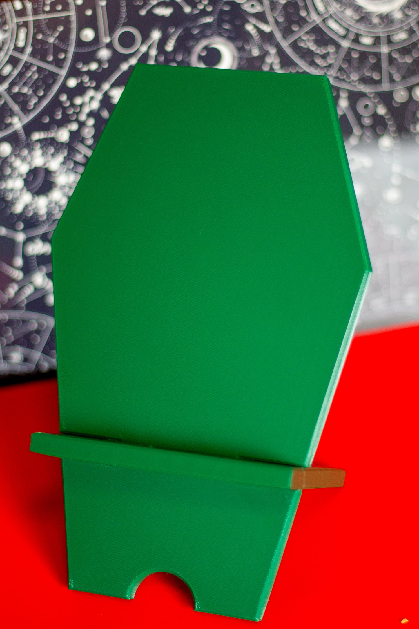 Coffin phone holder