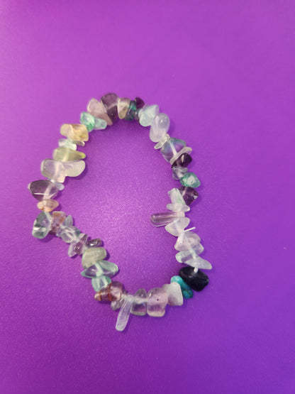 Crystal chip bracelets