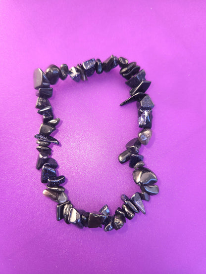 Crystal chip bracelets