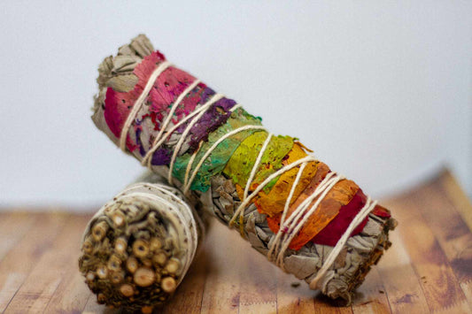 Sage and rose petals