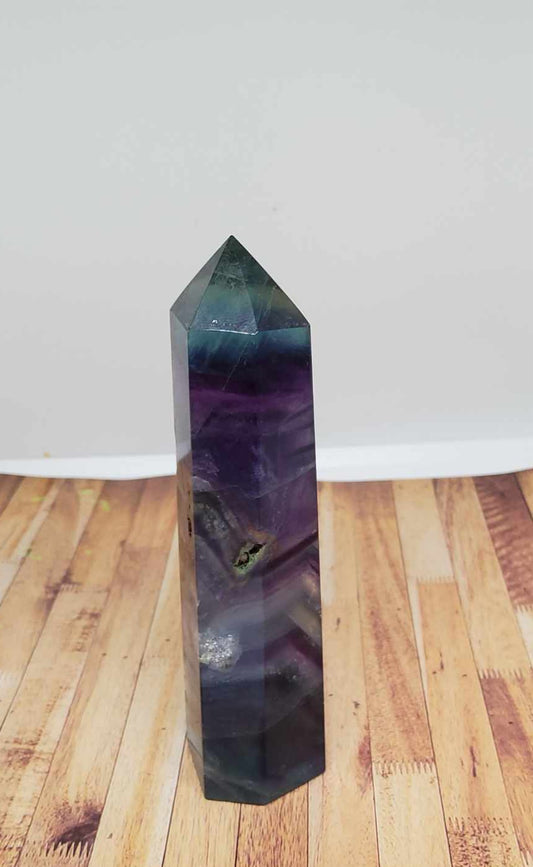 Rainbow Fluorite Pencil Point