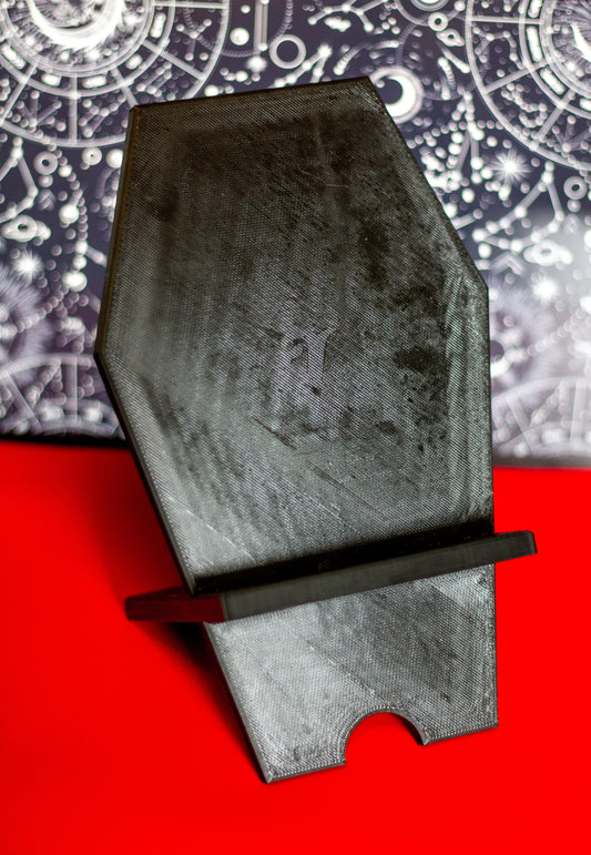 Coffin phone holder